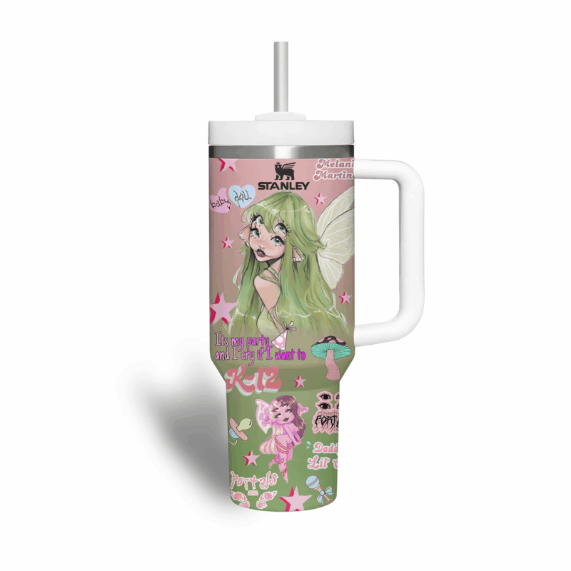 Melanie Martinez Music Custom Stanley Quencher 40oz Stainless Steel Tumbler With Handle - Threewoofs - Image 3