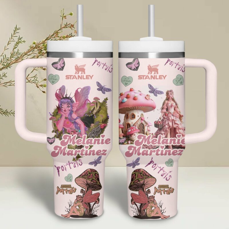 Melanie Martinez Music Custom Stanley Quencher 40oz Stainless Steel Tumbler With Handle - Threewoofs - Image 4