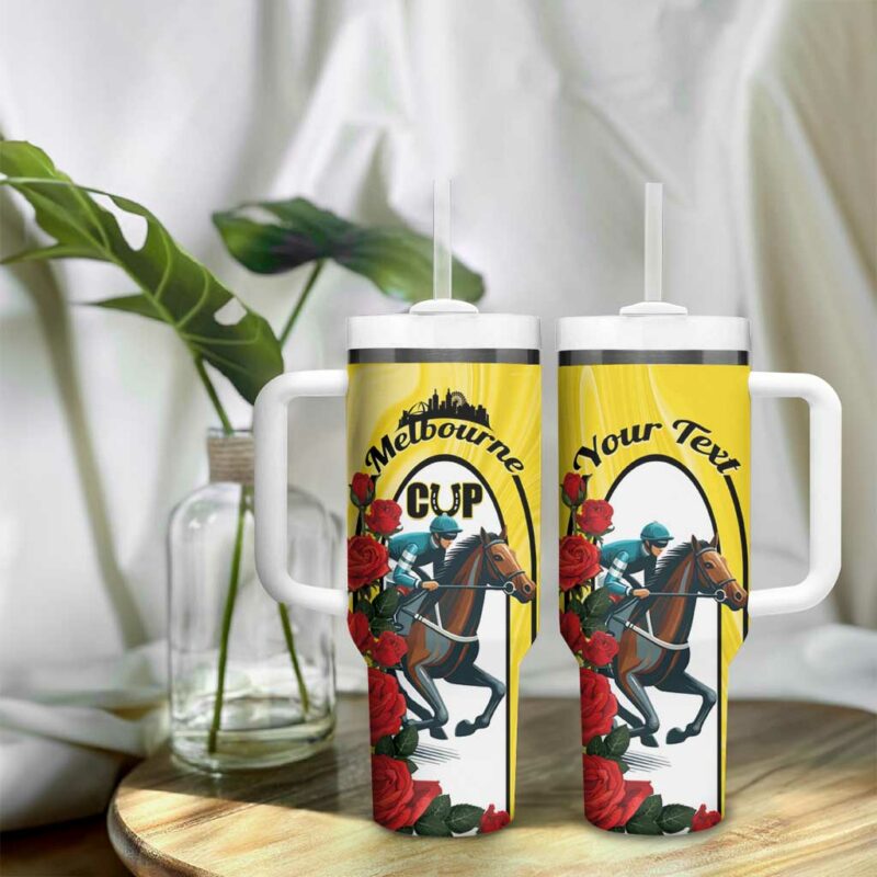 Melbourne Horse Racing The Race That Stops The Nation Custom Stanley Quencher 40oz Stainless Steel Tumbler With Handle - Threewoofs - Image 9