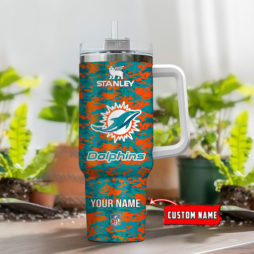 Custom NFL Team Tumbler with Handle - Personalized Name, Durable & Stylish - Image 2