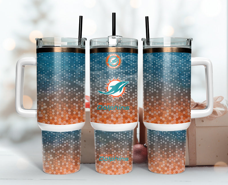 NFL Team Logo Tumbler with Handle - Insulated Travel Mug for Sports Fans