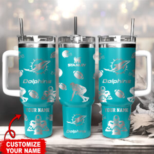 Customizable Dolphins Tumbler - Personalize Your Stanley Cup Now