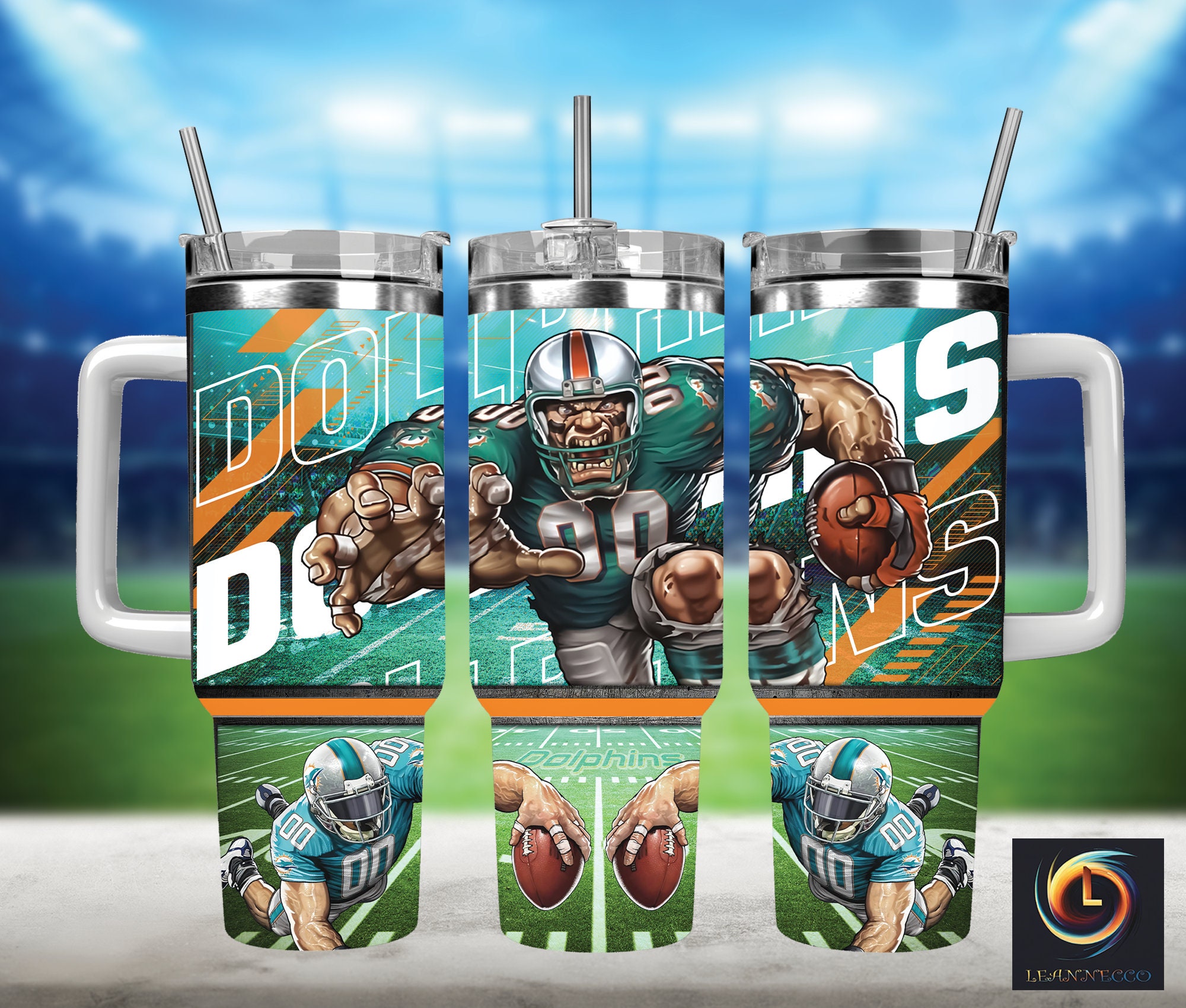 Ultimate Football Fan Tumbler - Rugged Design, Perfect for Game Day