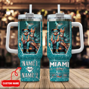 Custom Miami-Themed Tumbler - Personalized with Your Names