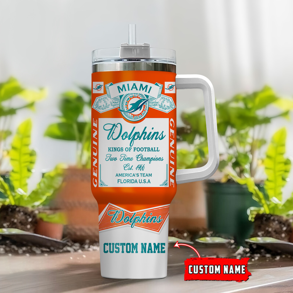 Custom NFL Team Tumbler with Handle - Personalized Fan Gift Mug - Image 2