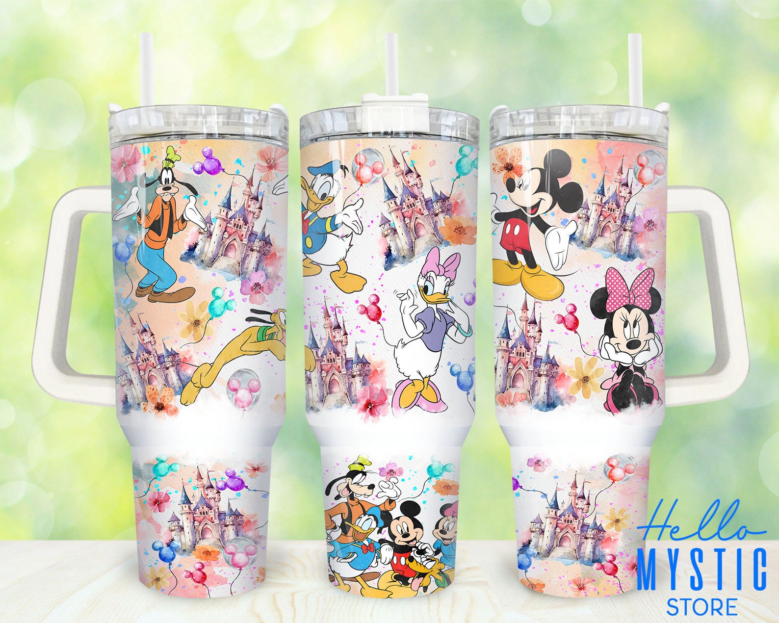 Magical Castle Adventure 40oz Tumbler with Iconic Characters