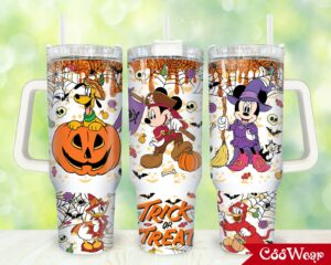Halloween Disney Character Tumbler - Festive 40oz Insulated Cup
