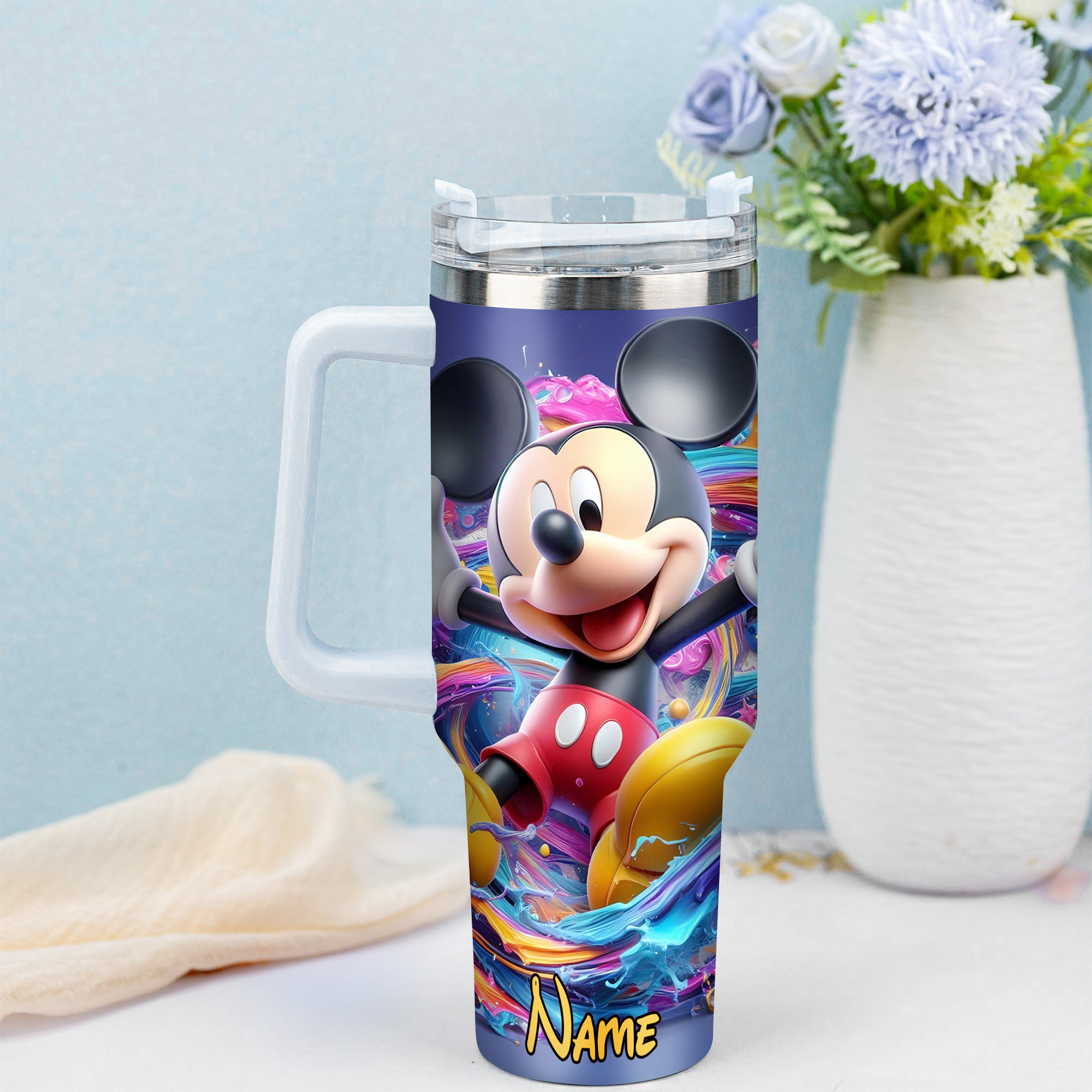 Personalized Mickey Mouse Tumbler – Vibrant Design, Perfect for Kids & Fans - Image 3