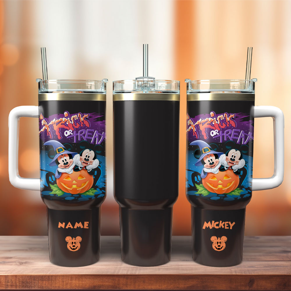 Personalized Halloween Mickey & Friends Tumbler - Trick or Treat Fun