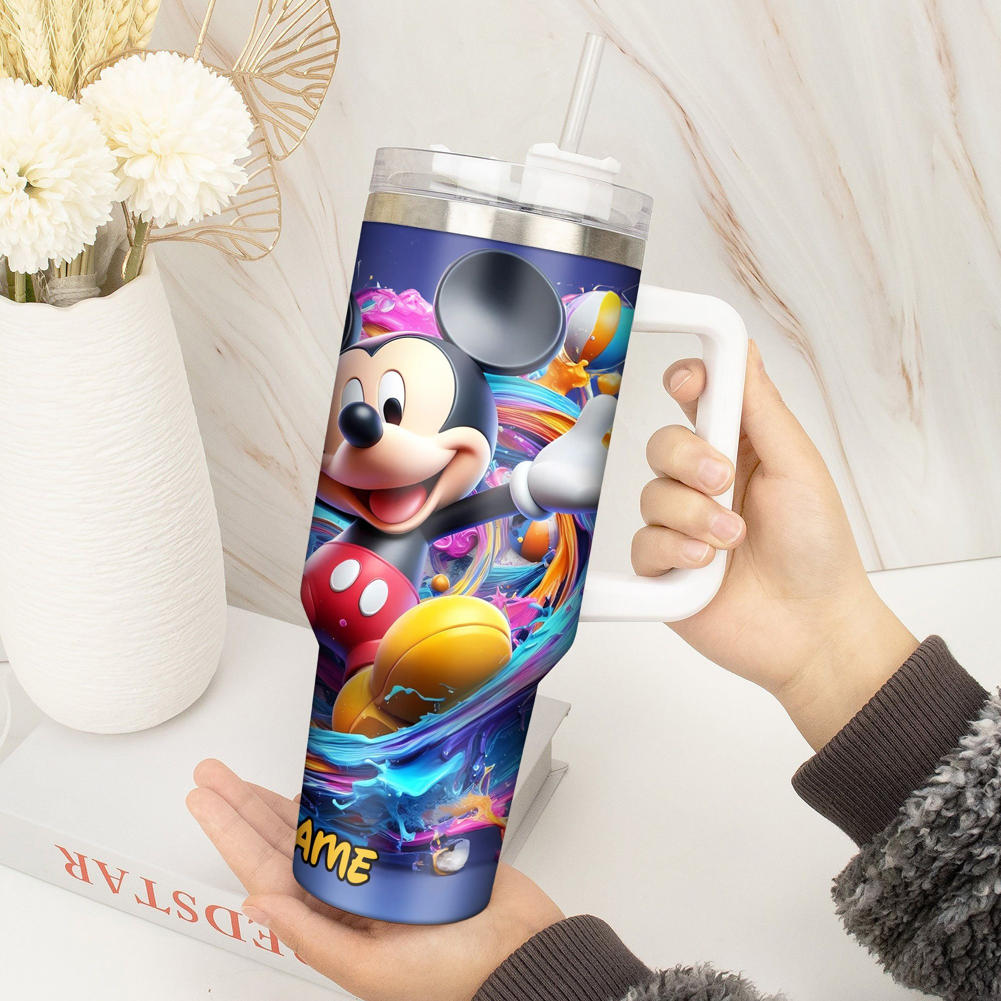 Personalized Mickey Mouse Tumbler – Vibrant Design, Perfect for Kids & Fans - Image 4