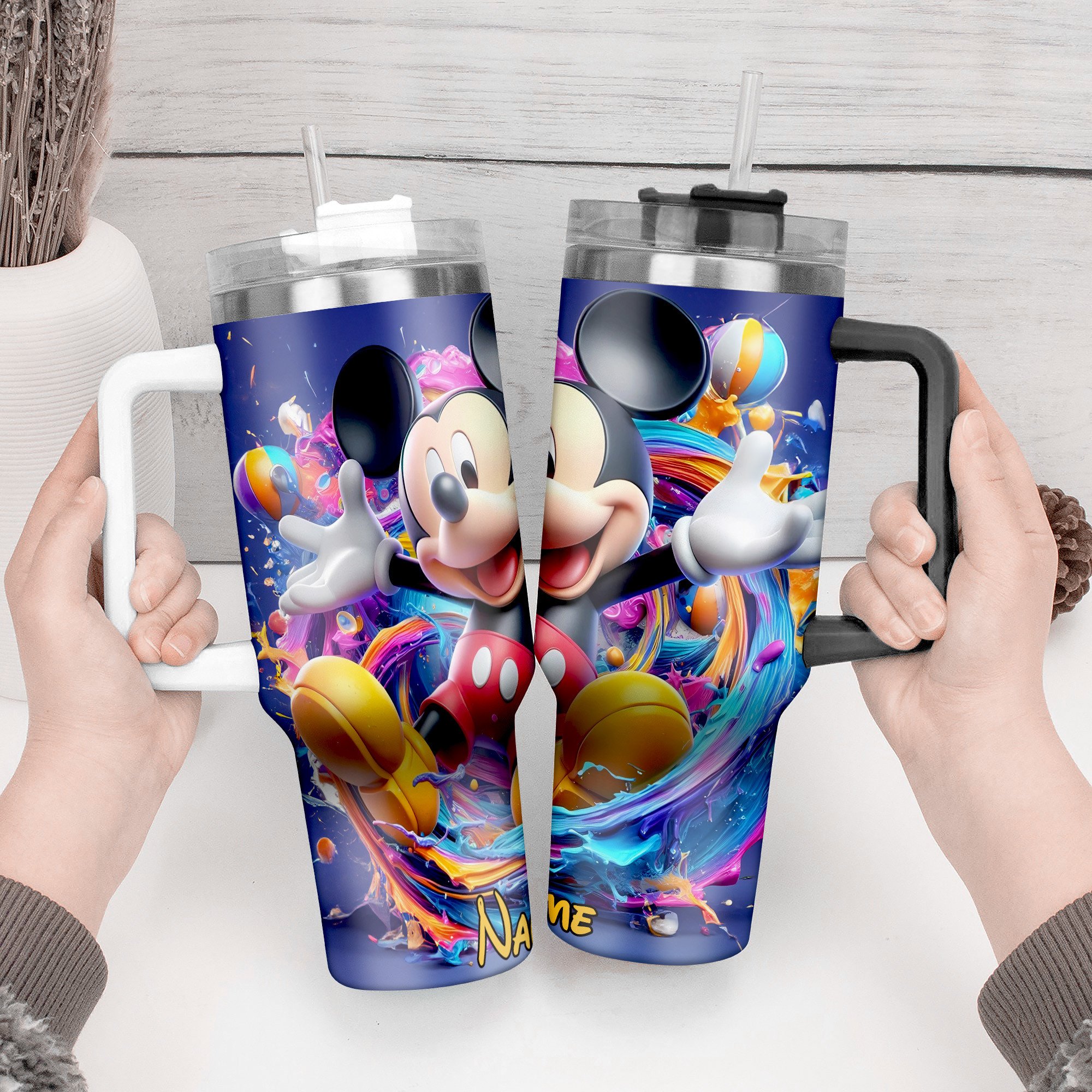 Personalized Mickey Mouse Tumbler – Vibrant Design, Perfect for Kids & Fans - Image 2
