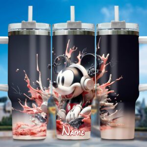 Customizable Cartoon Character Tumbler with Straw - Perfect Gift for Fans
