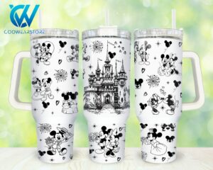 Magical Kingdom Tumbler - Disney Inspired 40oz Mug with Handle & Straw