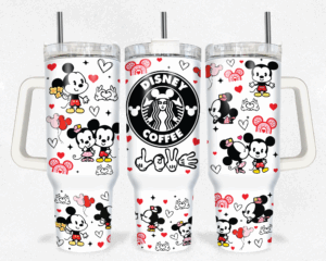 Cute Cartoon Character Coffee Tumbler – Stylish Drinkware for Fans