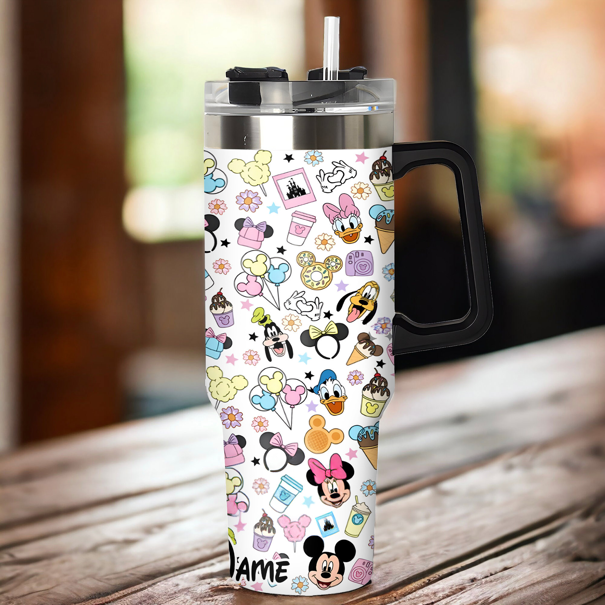 Personalized Disney Characters Tumbler - Fun & Colorful Design for Kids & Adults - Image 4