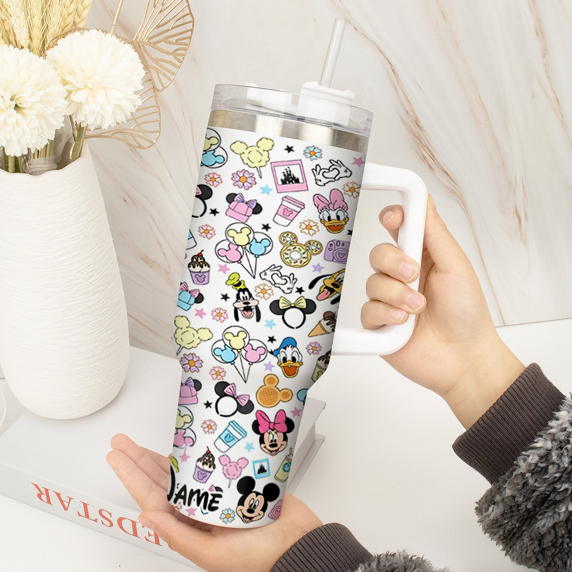 Personalized Disney Characters Tumbler - Fun & Colorful Design for Kids & Adults - Image 3