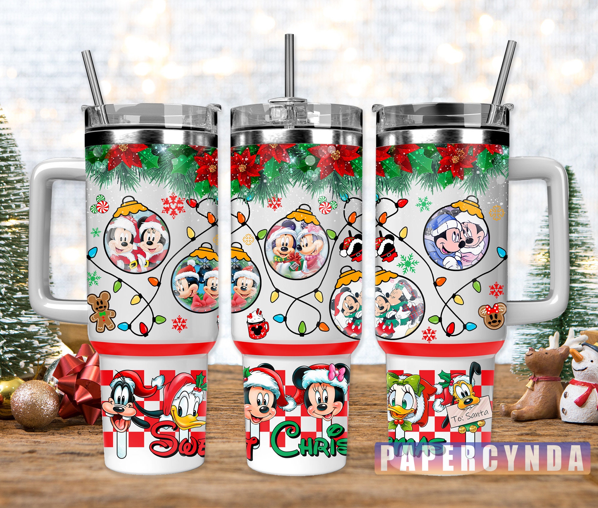 Festive Holiday Travel Mug – Christmas Cheer with Classic Cartoon Characters