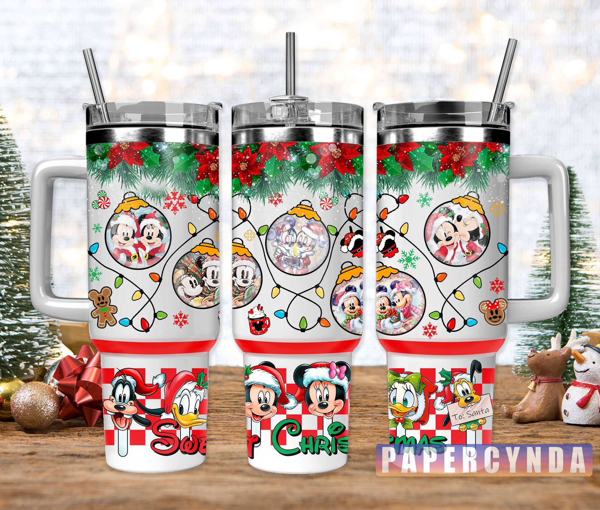 Festive Holiday Mug with Characters – Cheerful Christmas Design