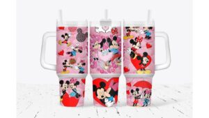 Adorable Mickey & Minnie Mouse Love Tumbler - Perfect Gift for Disney Fans