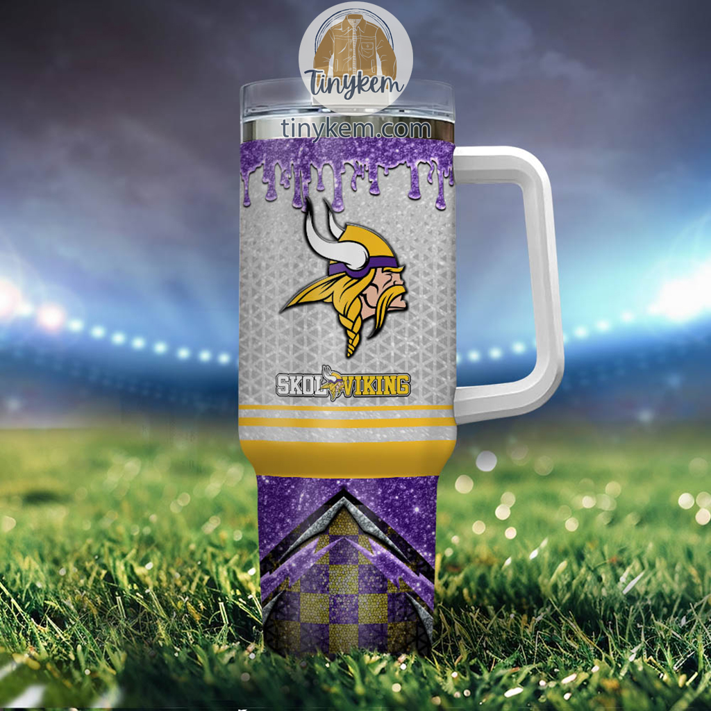 Customizable Viking Themed Tumbler with Handle - Personalize Your Name! - Image 4