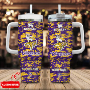Custom NFL Team Insulated Tumbler with Handle – Personalized Drinkware