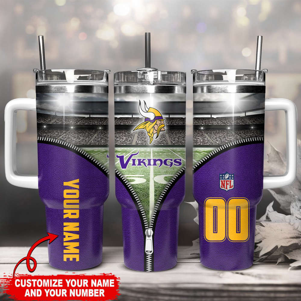 Custom NFL Team Tumbler - Personalized Name & Number - Perfect Gift for Football Fans