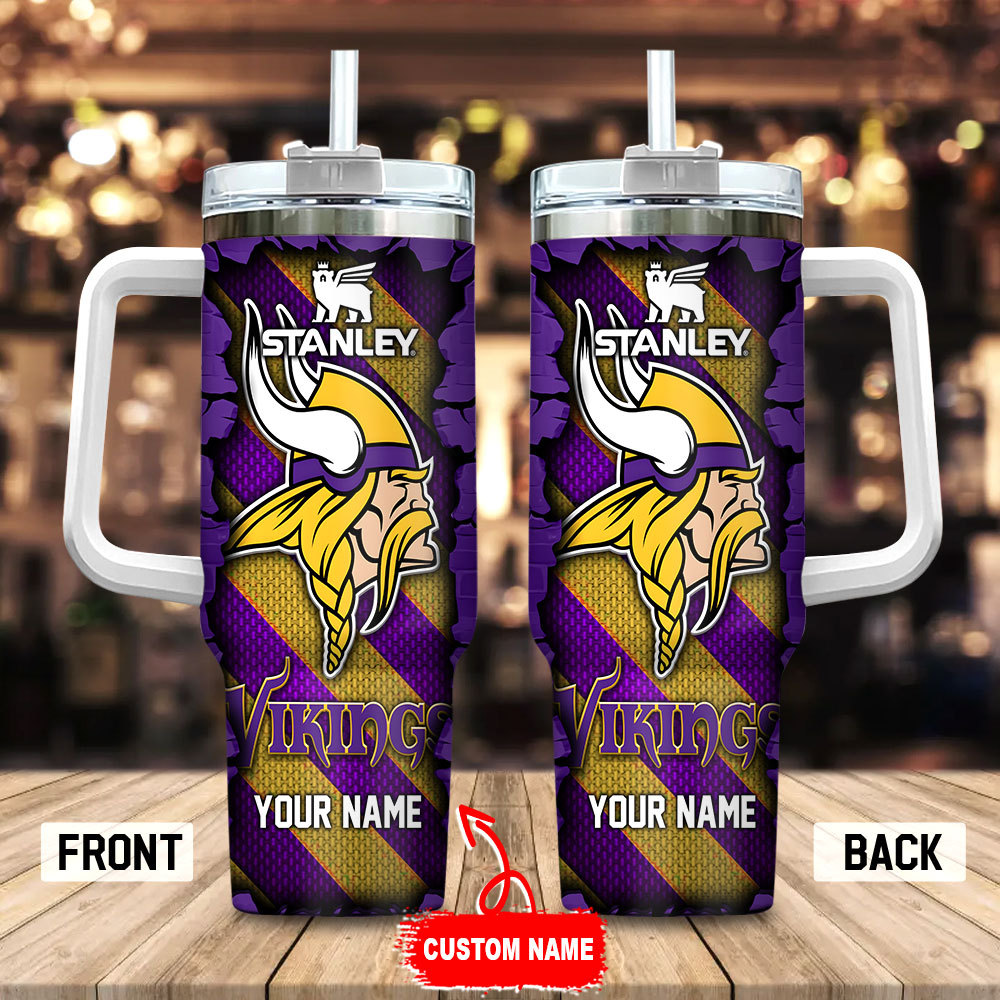 Custom Viking-Themed Tumbler with Handle & Straw - Personalized Gift