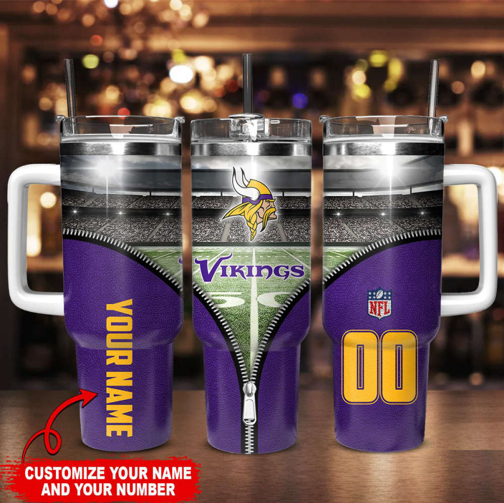 Custom NFL Team Tumbler - Personalized Name & Number - Perfect Gift for Football Fans - Image 2