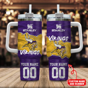Customizable Viking Tumbler - Personalized Name & Number Mug