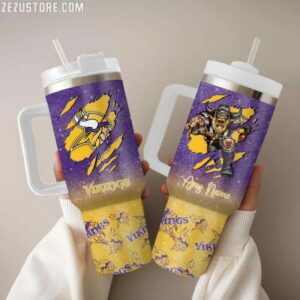 Customizable Viking Tumbler with Straw - Personalized Gift for Fans