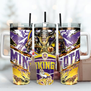 Viking Warrior Tumbler - Double Wall Insulated Stainless Steel Mug with Straw