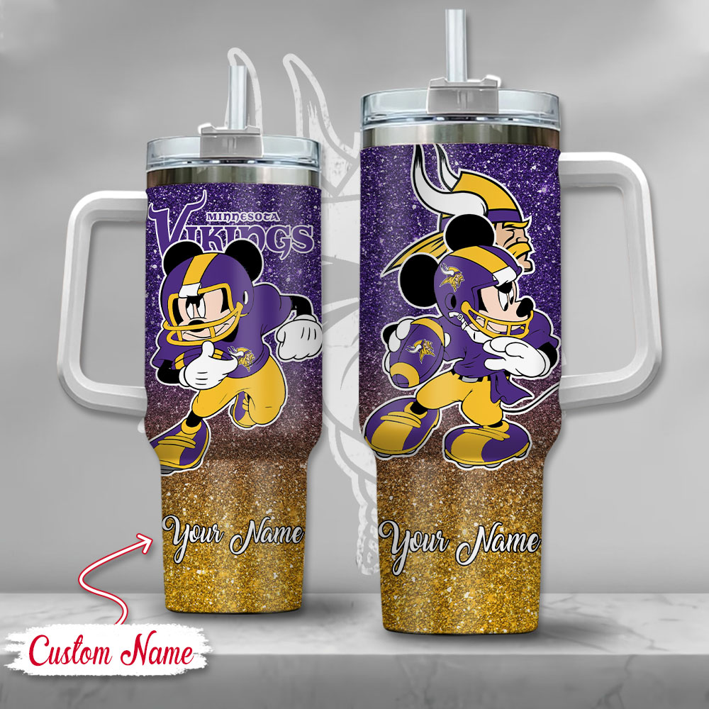 Customizable Football Fan Tumbler with Handle - Perfect Gift for Sports Enthusiasts