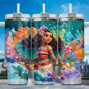 Personalized Island Adventure Tumbler - Custom Name Insulated Cup