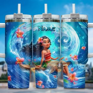 Personalized Island Adventure Tumbler - Custom Name Insulated Cup