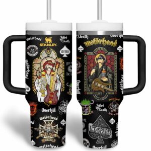 Motorhead Music Custom Stanley Quencher 40oz Stainless Steel Tumbler With Handle - Threewoofs