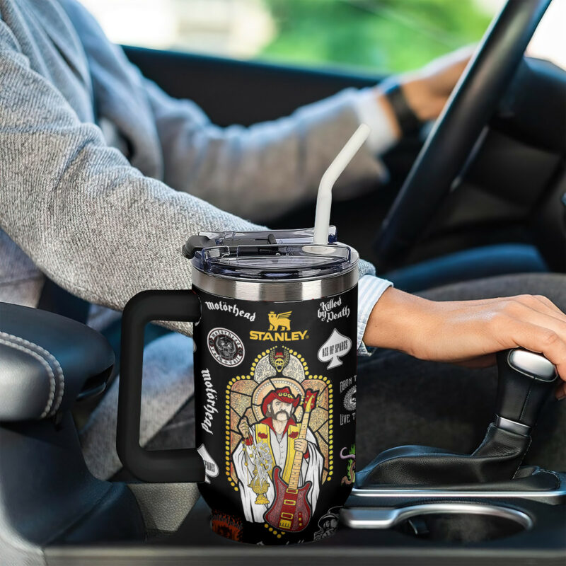 Motorhead Music Custom Stanley Quencher 40oz Stainless Steel Tumbler With Handle - Threewoofs - Image 6