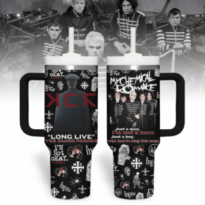 My Chemical Romance Music Custom Stanley Quencher 40oz Stainless Steel Tumbler With Handle - Threewoofs