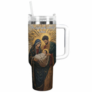 Nativity Blessings Christmas Custom Stanley Quencher 40oz Stainless Steel Tumbler With Handle - Threewoofs