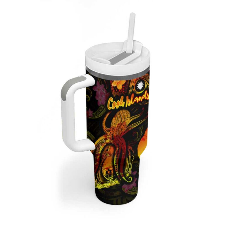 Nauru Custom Stanley Quencher 40oz Stainless Steel Tumbler With Handle - Threewoofs - Image 2