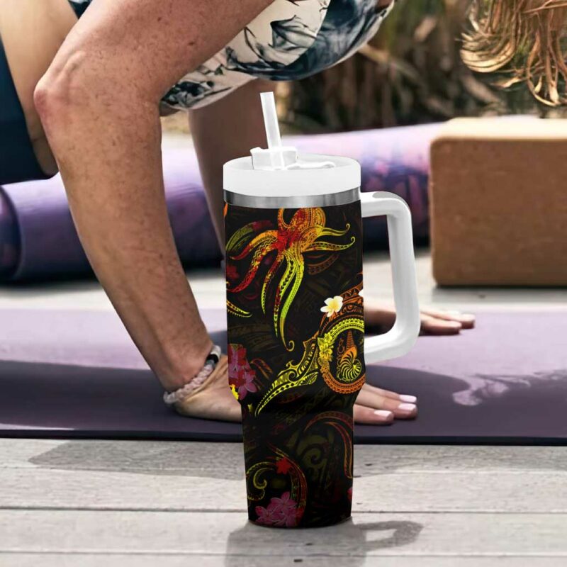 New Caledonia Custom Stanley Quencher 40oz Stainless Steel Tumbler With Handle - Threewoofs - Image 6