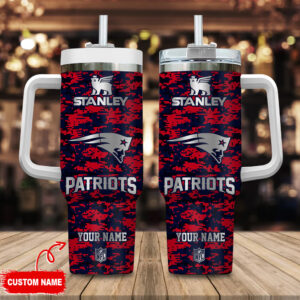 Custom NFL Team Tumbler with Handle - Personalized Insulated Mug