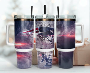 Patriotic Double-Walled Tumbler with Handle - Perfect Gift for Sports Fans