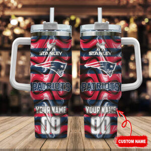 Customizable Stanley Patriots Tumbler - Personalized Name & Number