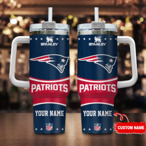 Custom NFL Team Logo Personalized Tumbler with Handle & Straw - Perfect Gift for Fans