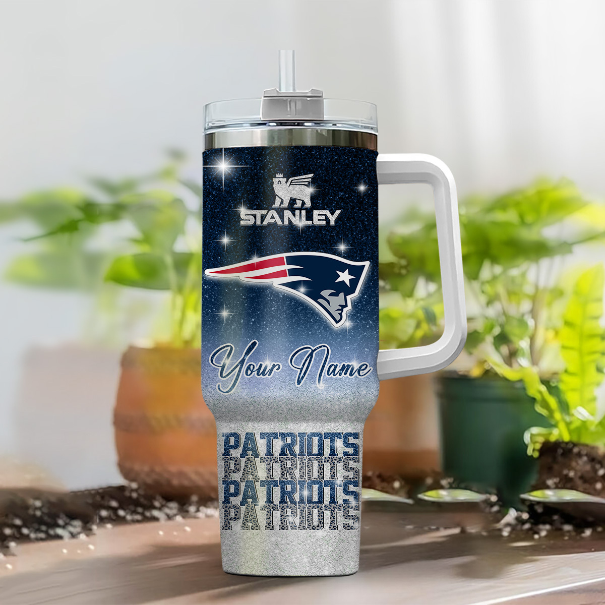 Customizable Stanley Patriots Tumbler with Handle - Personalize Your Own! - Image 2