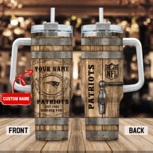 Custom NFL Team Tumbler with Handle & Straw - Personalized Football Fan Gift