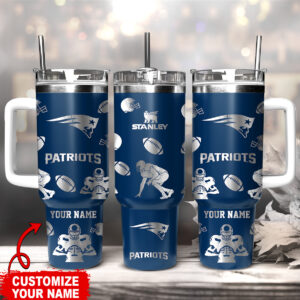 Personalized Football Team Tumbler - Custom Name & Logo for Fans