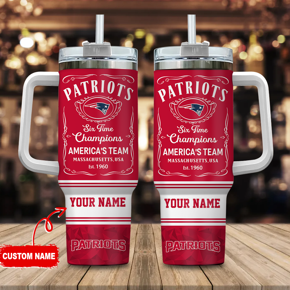 Customizable Six-Time Champions Tumbler – Show Your Team Pride!