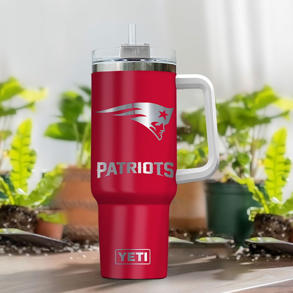 Customizable NFL Team YETI Tumbler Mug with Handle - Add Your Name & Number - Image 2