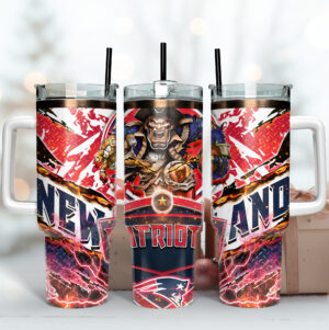 Patriotic Warrior Tumbler with Handle - Perfect Gift for Fans